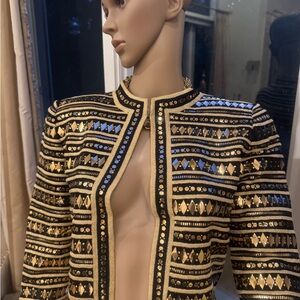 St. John Evening Black and Gold Jacket